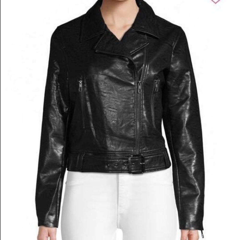 T Tahari leather jacket